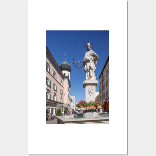 Max-Josefs-Platz, Rosenheim, Upper Bavaria, Bavaria, Germany, Europe Wall Art by Kruegerfoto